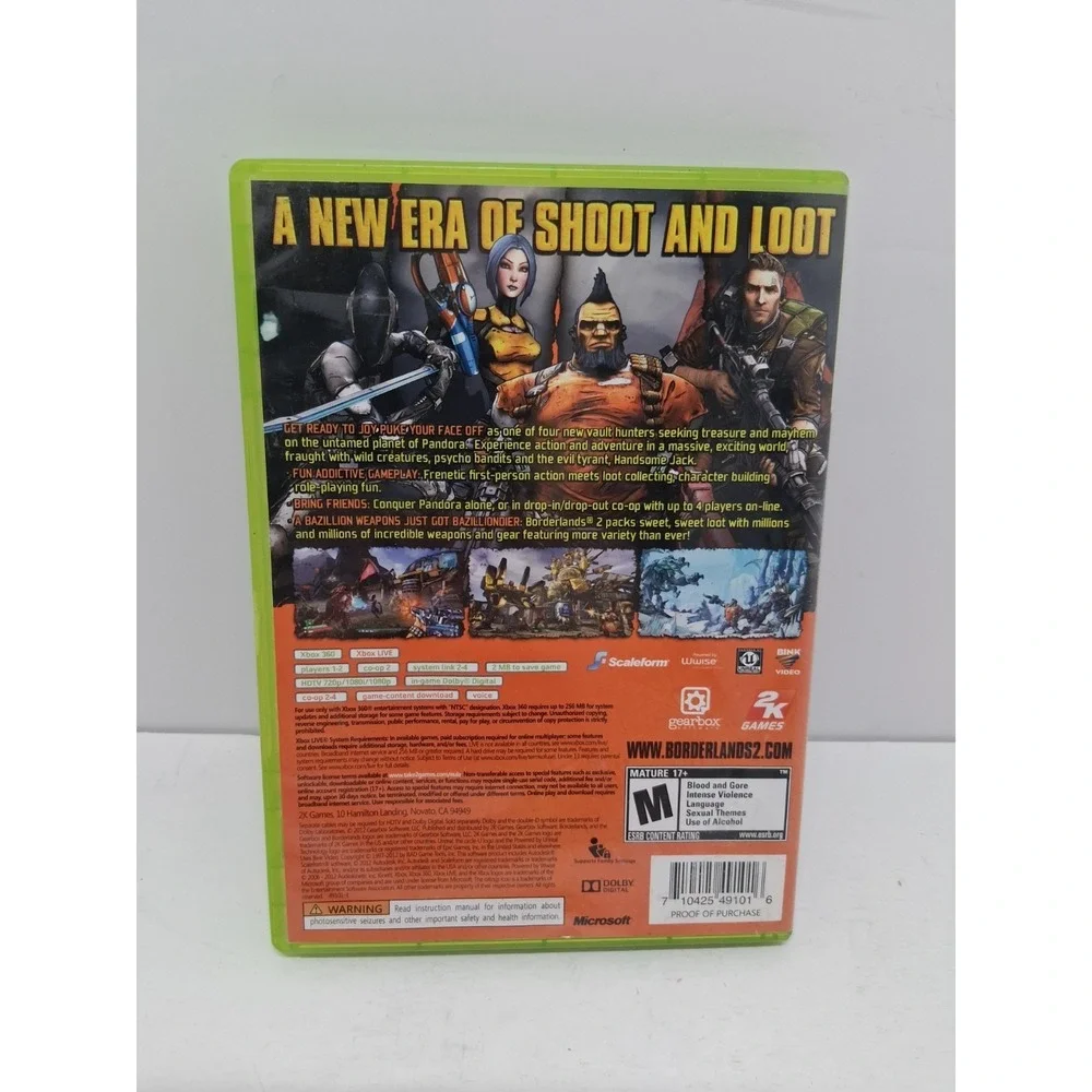 Borderlands 2 (Microsoft Xbox 360, 2012)
